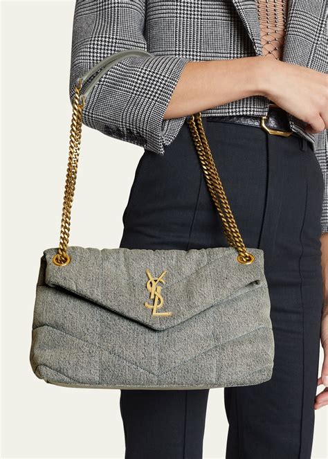 ysl denim bucket bag|ysl black evening bag.